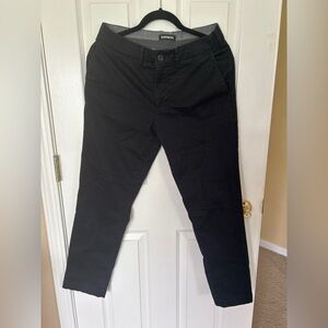 Express Men's Athletic Slim Chino Pants | BLACK - 29 x 30